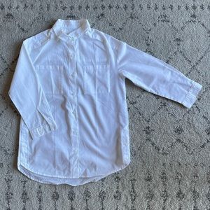 Stylish long white shirt from Zara